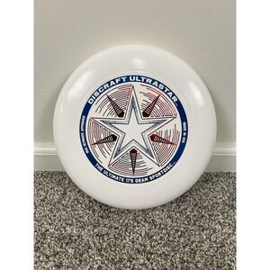 Discraft UltraStar 175 Gram Ultimate Frisbee Sport Disc White Star Graphic USA